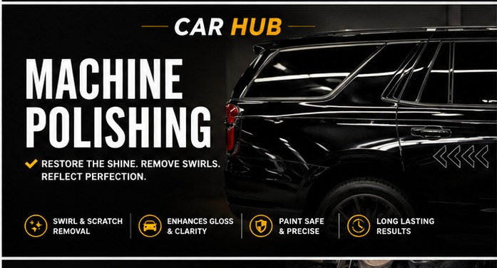 Machine polishing — paint correction and swirl removal Macomb MI